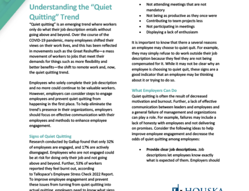 Understanding the Quiet Quitting Trend