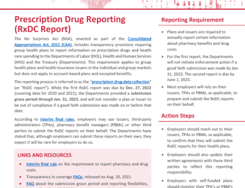 Prescription Drug Reporting RxDC Reports